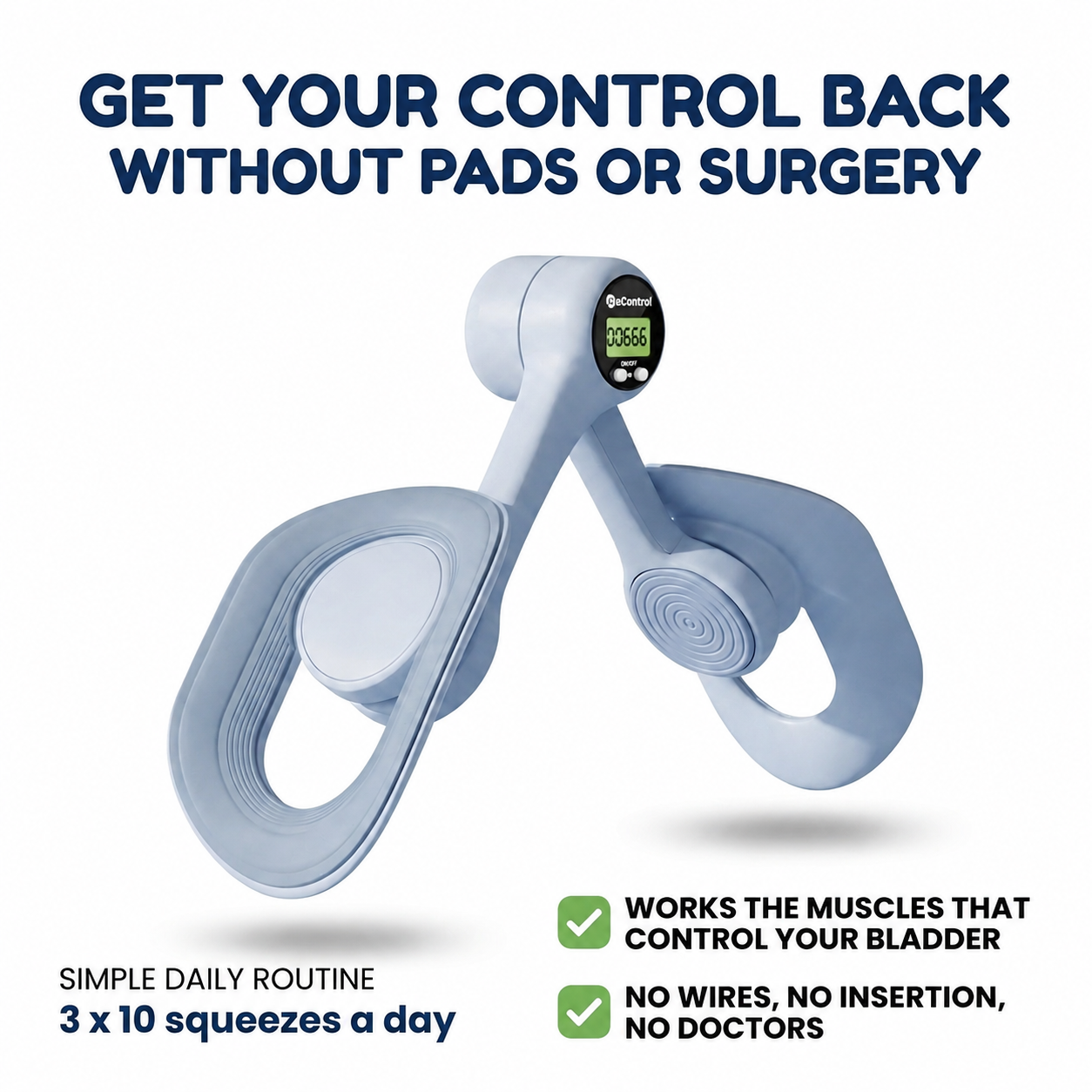 ReControl™ — Men's Pelvic Floor & Bladder Control Trainer | Stop Leaks for Good