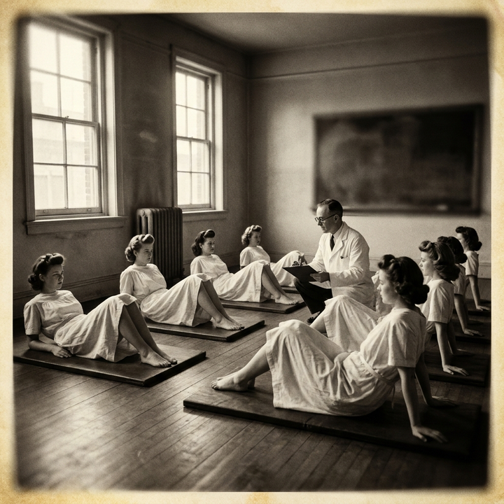 The exercise you were handed was designed in 1948 — for women