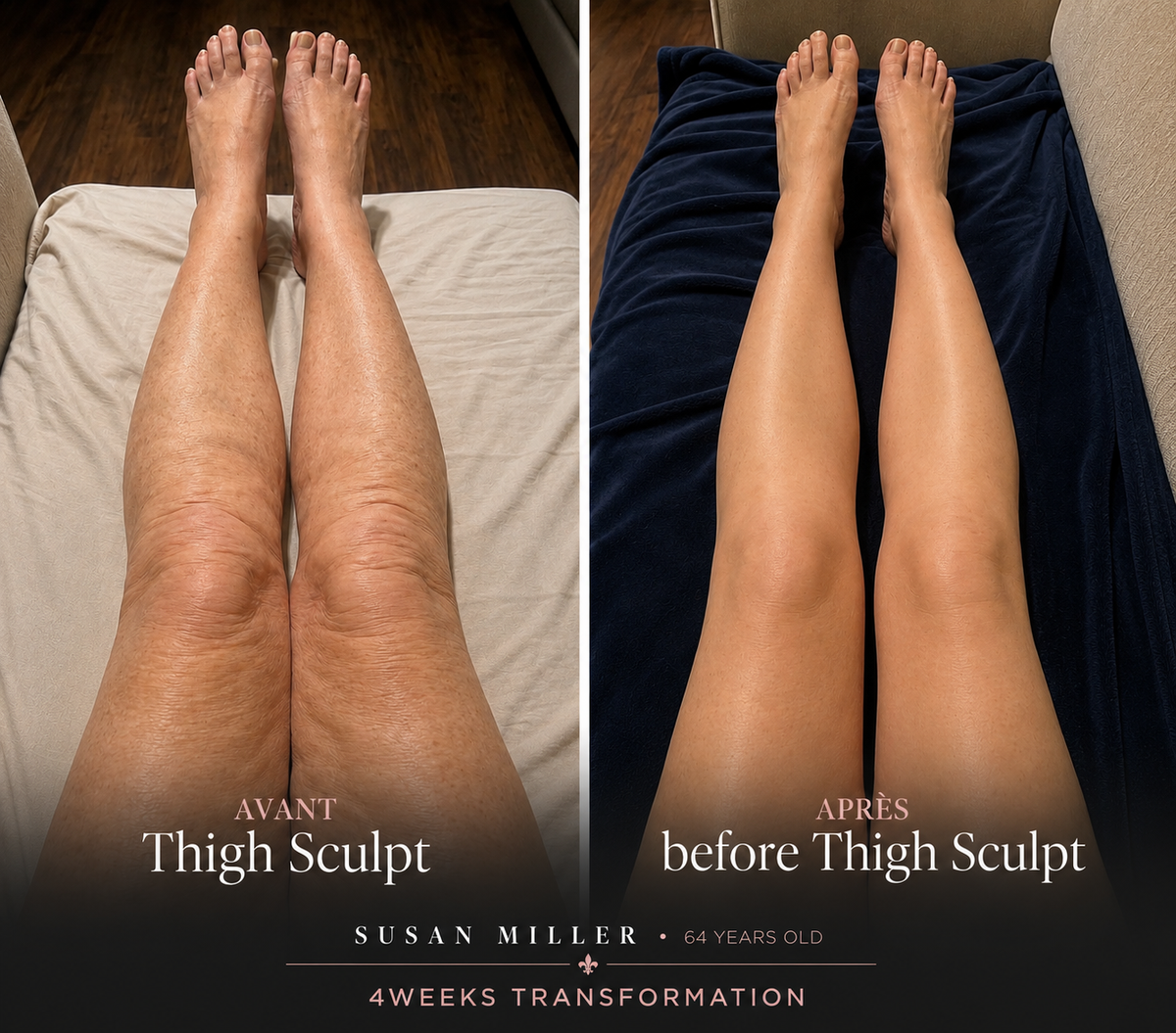 Thigh Sculpt before and after
