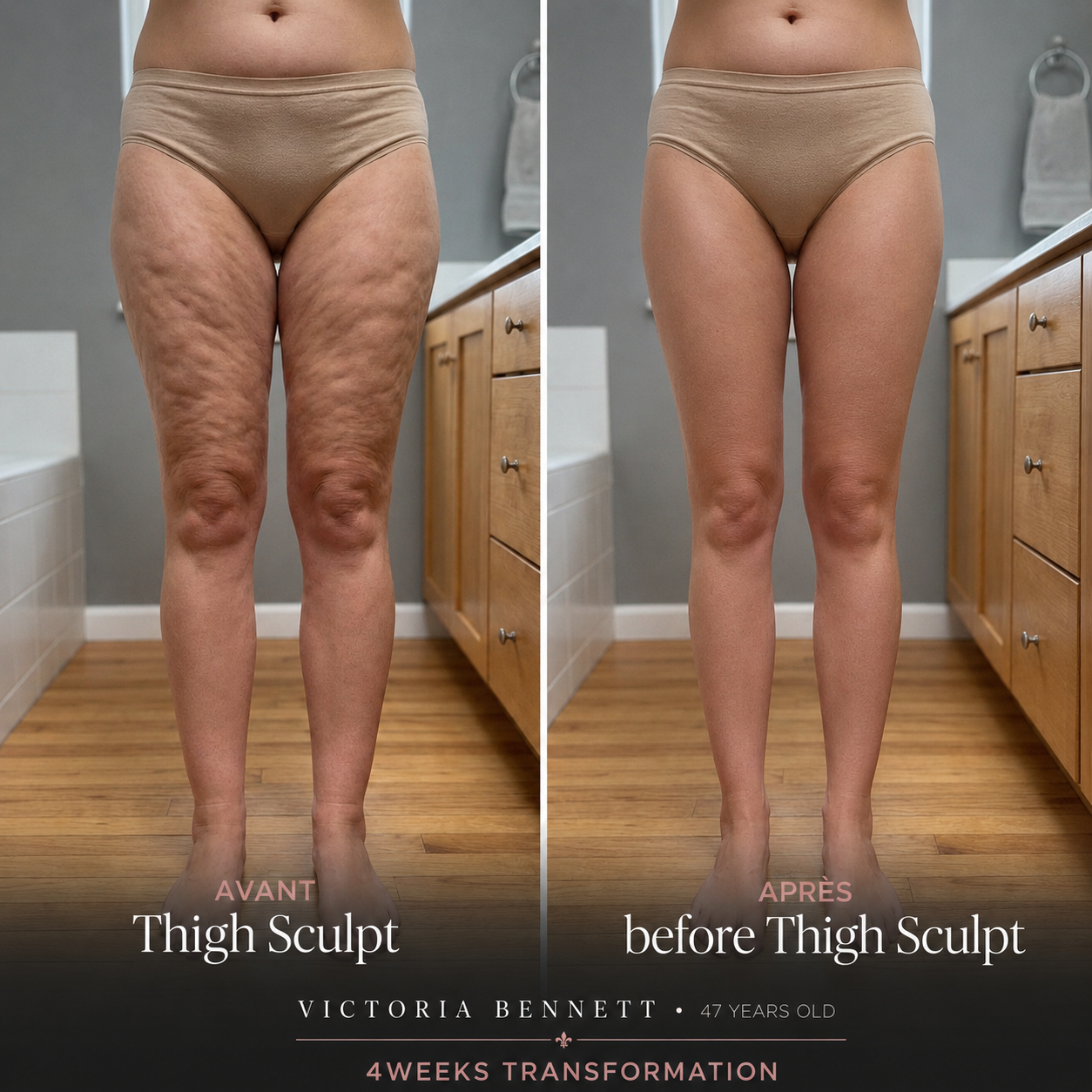 Thigh Sculpt Before and After